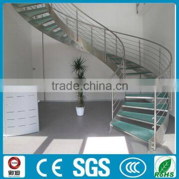 Indoor Used Metal Stairs Glass Stairs