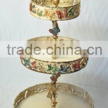 Beautiful 3 tier metal wedding cake stand