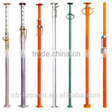 Adjustable height formwork steel props for building construction