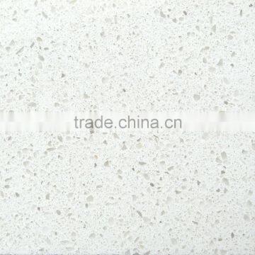 pearl white quartz stone slab for dining table top