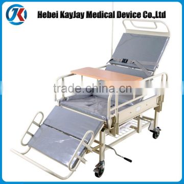 Mute Manual Hospital Bed nimble Multifunctional Nursing Bed