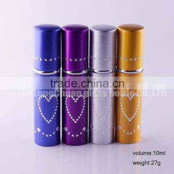 10ml Colored Fashion Aluminum Atomizer Empty Perfume Bottle Lady Gift