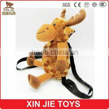 Plush Deer Backpack Good Quality Animal Shape Backpack Custom Kids Plush Animal Backpack photo-2