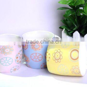 Wholesale 12oz Ceramic mug cup with porcelain breakfast cup