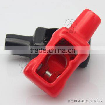 Plastic car battery positive electrical terminal covers