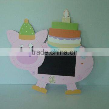 wooden birthday party blackboard