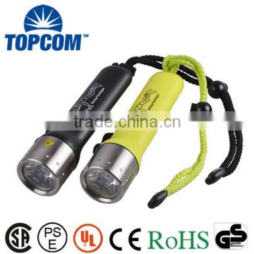 Huge Hydrostatic Pressure Withstandable Better Quality 800 lm Diving Flashlight