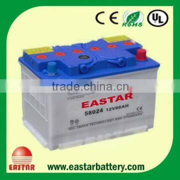 cheap DIN Standard 80AH 12V Battery