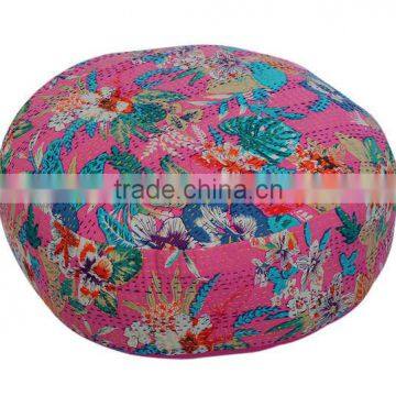 Exclusive Cotton Vintage Kantha work Jaipuri Poufs / Ottomans