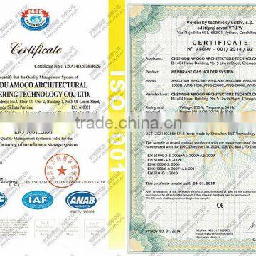 Biogas Membrane Matarial of Gas-specific Membrane, Fireproof, Self-clean,light Weight, Fireproof(Euro B), Anti-aging, photo-6