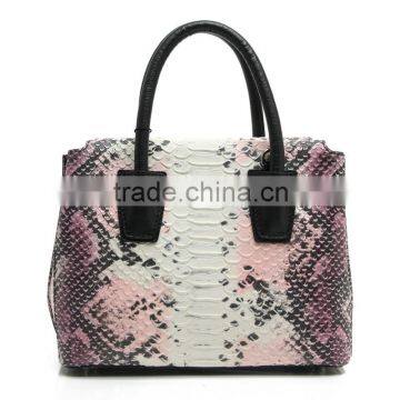 CSS1526-001 2016 New Product Lady Bags Wayuu Mochila Bag Colorful Snake Leather Bag Fashion Handbag Wholesale Ladies Handbag OEM