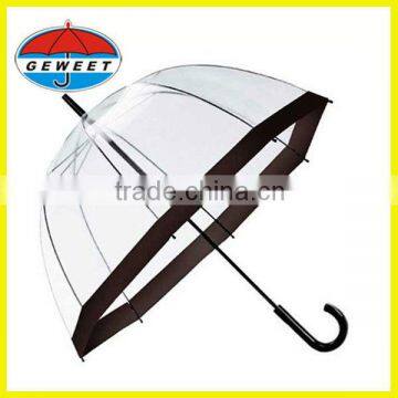 2015 cheap special transparent poe umbrella from china manufacture