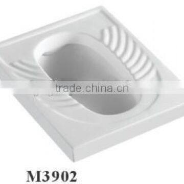 Chaozhou bathroom sanitary ceramic squatting pan wc for hot sale