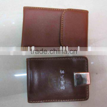 leather name card holder