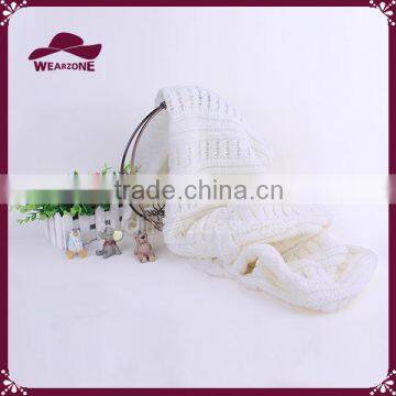 Womens Basic Knitting Cable Scarf Cashmere photo-6