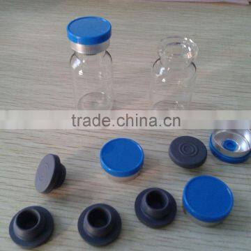 20mm aliminum plastic cap with glass tubular vial