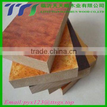 High quality melamine faced mdf/ decorative mdf board at cheap price