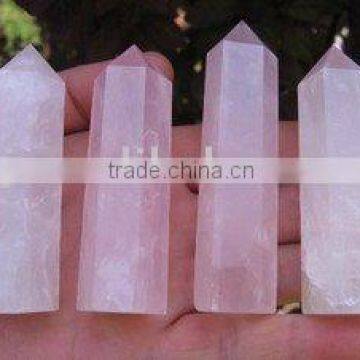 Natural Rock Rose Crystal Column