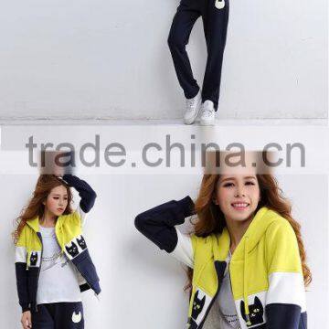 2014 New womens sports jacket blue fleece jacket