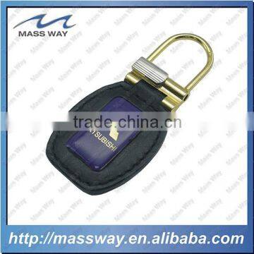 Customized promotional stamped car leather key chain