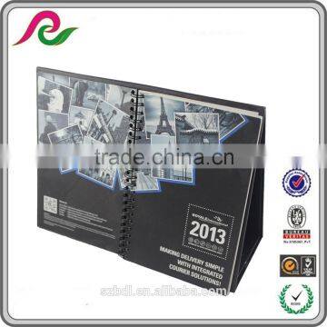 Offset printing 2016 New design spiral binding paper custom table calendar wholesale