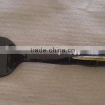 High quality best selling black buffalo horn with dragonfly handle salad spoon set from viet nam