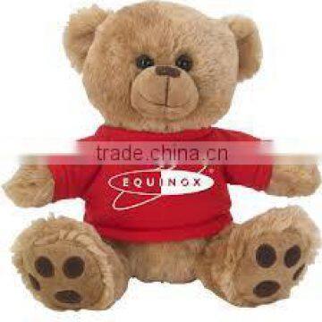 8 1/2" Plush Big Paw Bear With Shirt