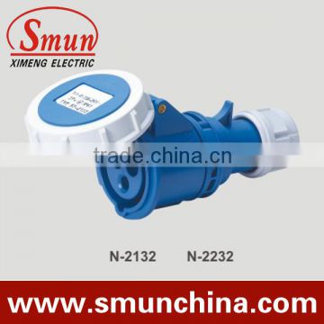 16A 3p 220v6h IP67 industrial coupler socket