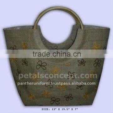 Jute fashion handbag