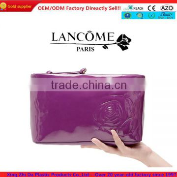 2014 new arrival patent PU leather cosmetic bag