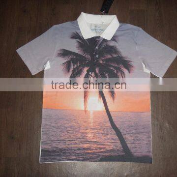 Printed Sublimation Polo Neck Tshirts