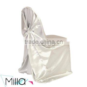 Wholesale Top Quality Self-tie Satin Chair Cover