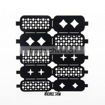 Latest Model New Design Fashion Pebble Stencil Nail Sticker photo-2