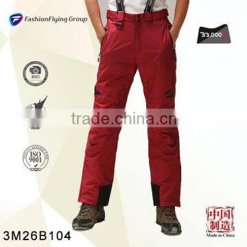 man red pants for ski(3M26B104)