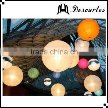 0.18mm PVC inflatable helium balloon,lighting inflatable hang balloon for wholesale