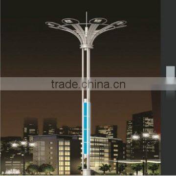 High brightness wholesale price Q235/345 steel 15~35m high, dock, highway, airport high mast lamp light pole