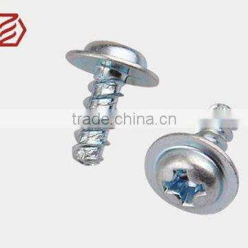 Carbon Steel Zine Plated Phillips Pan Head Tapping Screw with Washer