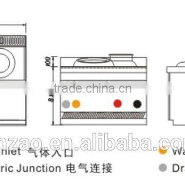 JINZAO ECR-1-OK(E)-N 5-Stat Hotel Special Stove Natural Gas Single Burner Stove With Steam Pot Chinese Work Cooktops Environment photo-2