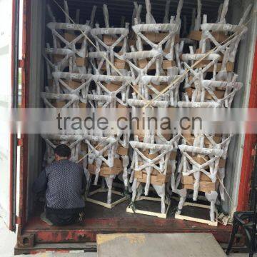 Wood Rental Wedding Cross Back Bar Chair photo-6