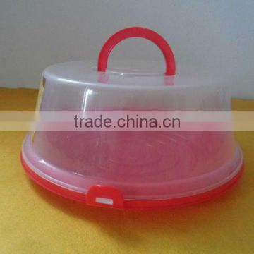 12"clear round PP storage box for cake