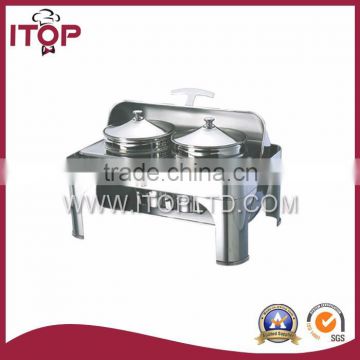 stainless steel soup station chafing dish handles