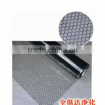 Black Conductive Carbon Lines Grid Printed Cleanroom ESD PVC Curtain