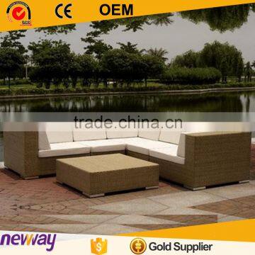 Comfortable Outdoor Wicker Furniture Durable Eco-friendly PE Rattan Sofa Set