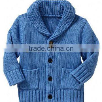 children winter cotton thick cardigan knitwear with buttons