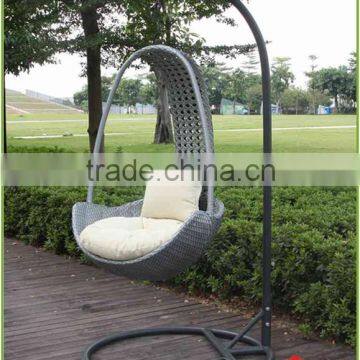 PE Wicker Rattan outdoor aluminum patio swing