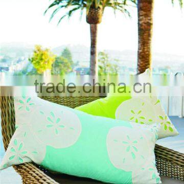 Hand embroidery pillow/cushion high quality 100% cotton