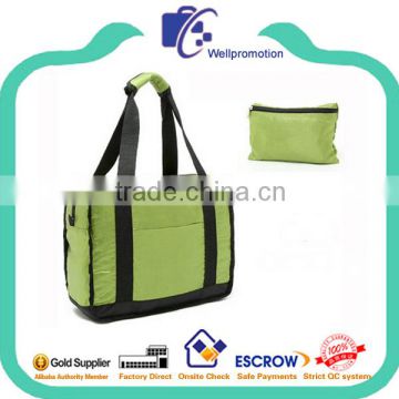 Wellpromotion fashion cheap promotional collapsible duffle bag