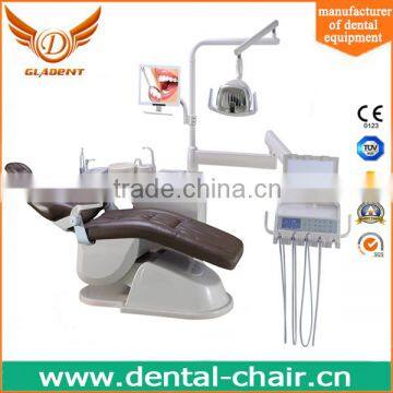 New design Dental chair price with 3 memory programs with Imported leather cushion