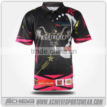 2016 Professional custom make polo shirt design colorful sublimation polo shirt                        
                                                Quality Choice