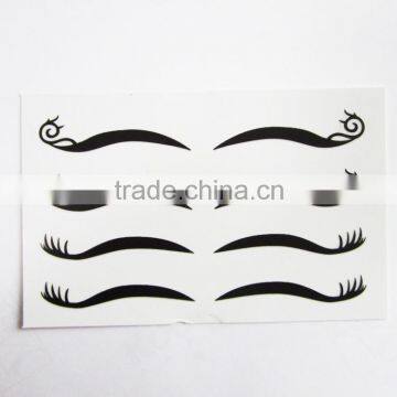 Custom sexy temporary makeup eye sticker rhinestone eyeliner stickers demask eye tattoo factory